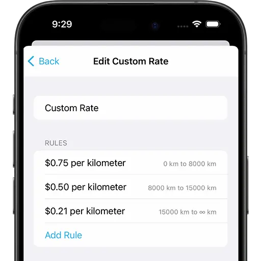 Custom mileage rates for tax deductions