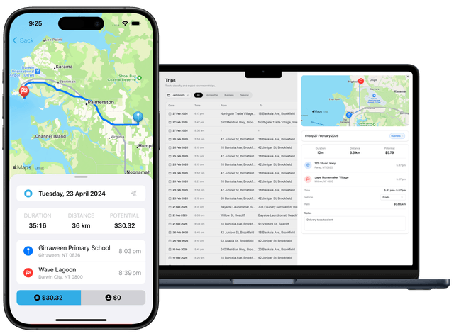 DriveLog automatic mileage tracking