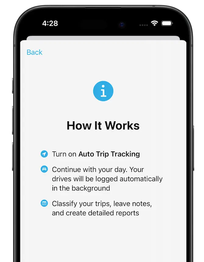 how to track mileage on iPhone