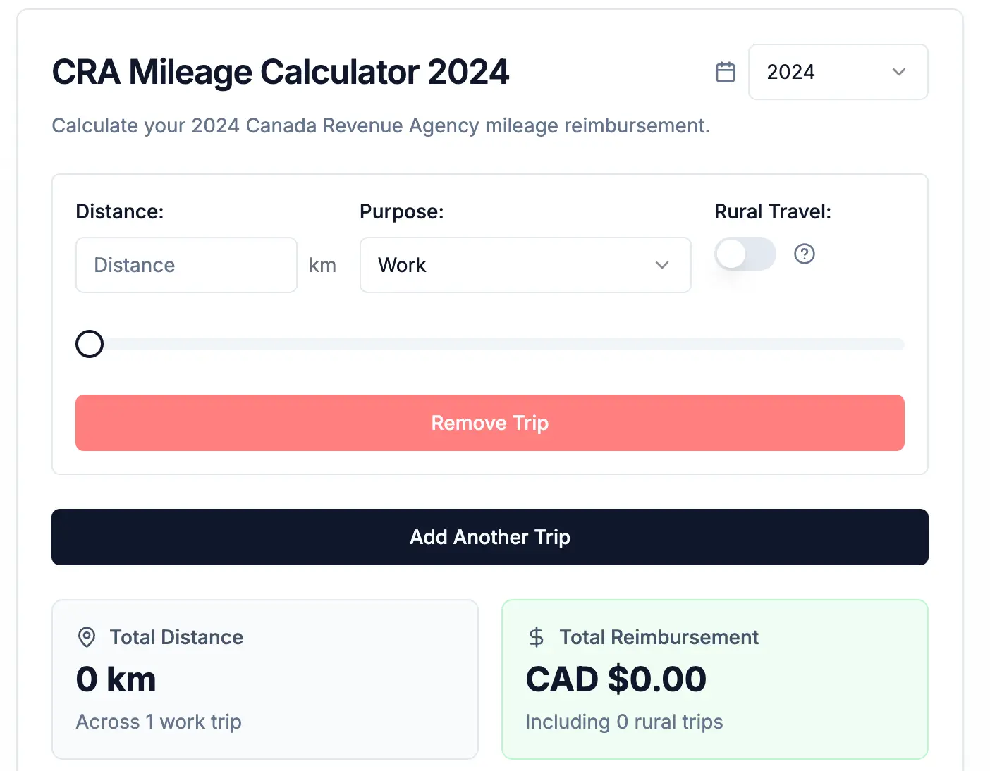 cra-mileage-calculator