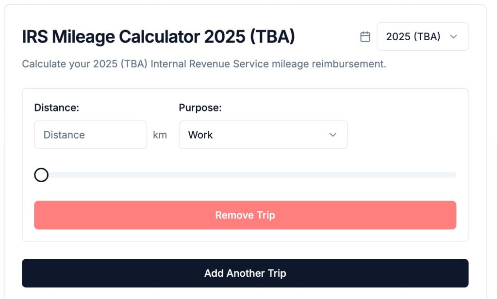 IRS Standard Mileage Rate for 2025