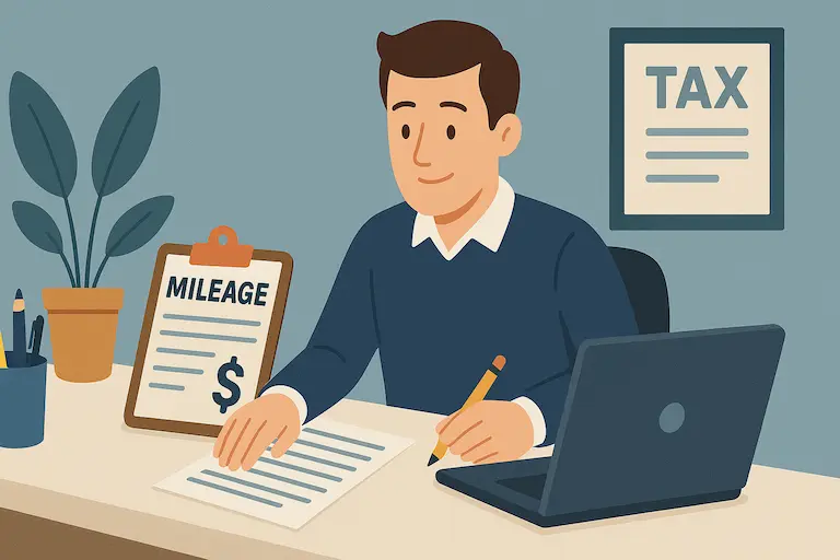 How to calculate mileage for taxes illustrated